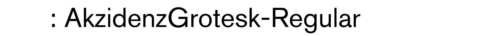 AkzidenzGrotesk-Regular - 英文字体字体