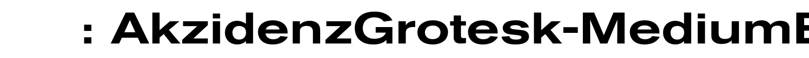 AkzidenzGrotesk-MediumExtended - 英文字体字体