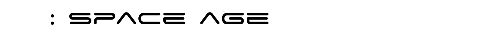 space age - 艺术体字体